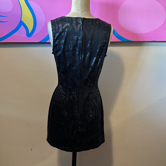 Moschino Jeans Black Love All Overr Dress The Nanny - Picture 6 of 11